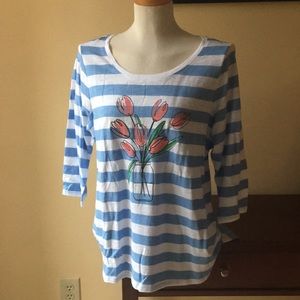 NWOT! Talbot’s Plus Petite 3/4 Length Tee